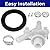 1 Kit 385311641 RV Toilet valve & flush ball seal parts, toilet valve replacement kit fit for Do-metic 300/310/311/320/ 321, pedal flush valve toilet