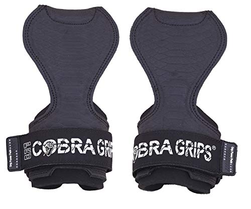 Image of Cobra Grips Weight Lifting Gloves with Adjustable Neoprene Padded Wrist Wraps - Heavy Duty Alternative to Power Lifting Hooks for Deadlifts