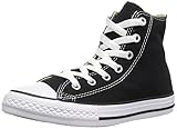 Converse Women's Hi-Top Trainers, Black Black White, 8 UK