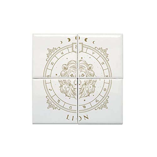 Carreaux céramique Lion tarot constellation zodiaque 15x15cm