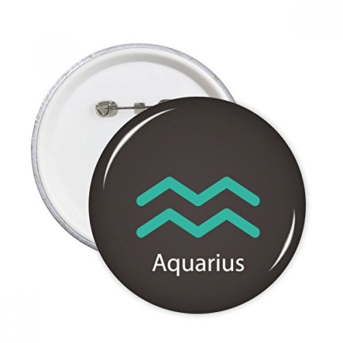 Cadeau Verseau Constellation Badge Bouton Pins XL Multicolore pour Anniversaire Janvier Février