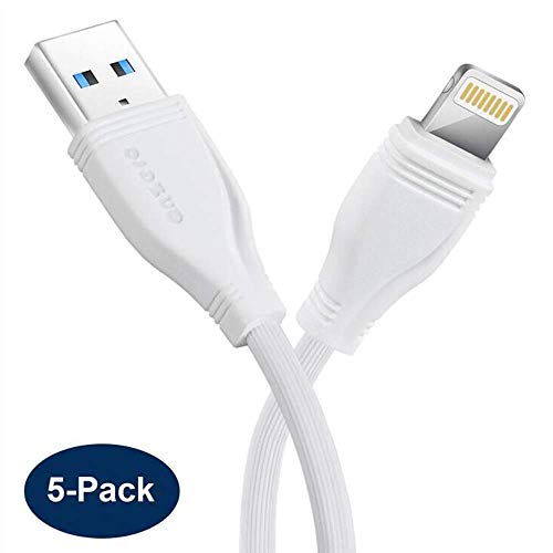 Preisvergleich Produktbild iPhone Ladekabel [5 Stück 1M] Hunletai Lightning USB Kabel - Weiß