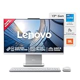 Lenovo IdeaCentre AIO Intel Core i5 13420H 27" FHD IPS 3-Side Edgeless All-in-One Desktop with Alexa Built-in (16GB/1TB SSD/Win11/Office 2021/5.0MP+IR Camera/Wireless EOS Keyboard & Mouse), F0HM003CIN