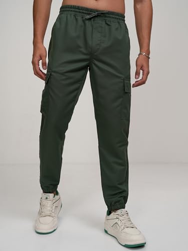 Image of Highlander Men's Cargo Jogger Trousers| Utility Pockets | Trouser for Men | Men Trousers