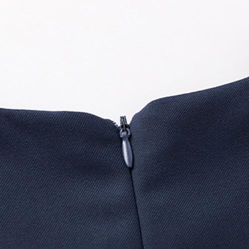 Girls School Uniform Dress Cute Pleated Knee Length Sleeveless Preppy Jumper Dress for Kids 3-14Y3