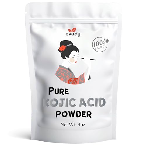 Kojic Acid Powder 4 oz for Skincare Products and Homemade Cosmetics DIY Lotions Creams Serums Soaps