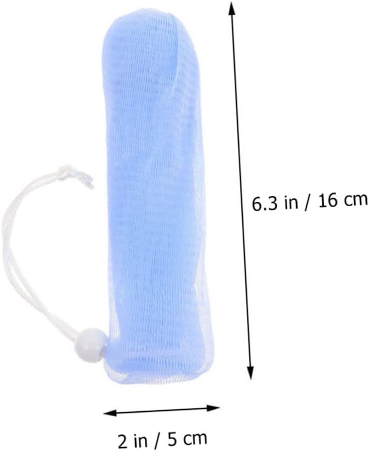 20pcs Exfoliating Soap Pouches Mesh Foaming Bags for Facial Cleaning Multi Soap for Handmade Bar Quick Drying Drawstring Design Colors