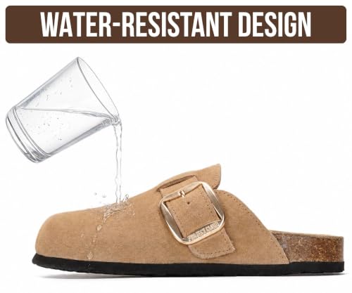 Image of 100% Genuine Leather Clogs for Women Footwear - Fall Shoes for Women