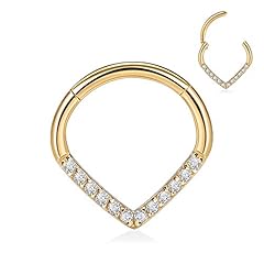 Style1:Gold with Clear CZ
