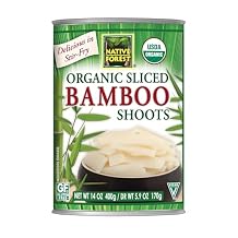 Native Forest Organic Sliced Bamboo Shoots - Bamboo Shoots Canned, Bamboo Shoots to Eat, Stir Fry Vegetables, Canned Vegetables - 14 oz Pack of 6