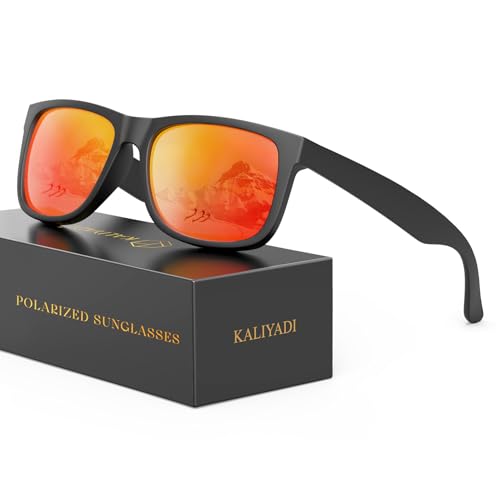 Image of KALIYADI Sunglasses-Men Polarized-Sunglasses for Men: Classic Sun Glasses for Driving Fishing Golf with UV400 Protection