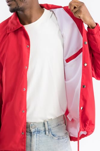 Image of WEIV GEAR Men's Full Zip Hooded Lightweight Windbreaker Anorak Jacket