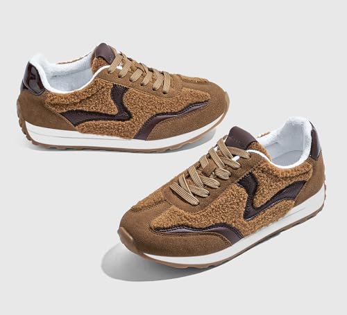 LUCKY STEP Women's Fashion Sneakers Trendy Tennis Shoes Neutral Stylish Retro Trainers Casual Running Walking Shoes2