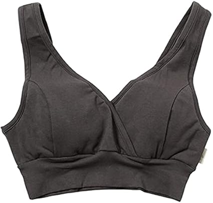 Amazon.co.jp: おっぱいに優しい モーハウスブラ (M, チャコール