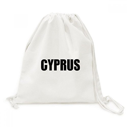 Sac à dos Chypre Pays Nom en toile noire idéal pour vos voyages et excursions