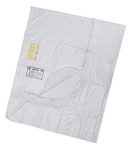 Medline Body Bag, Adult, White, 36' Width, 90' Length, Pack of 10