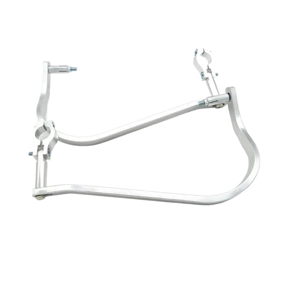 Beqlxta Silver Brake Lever Guard 22Mm Universal Aluminum Motorcycle Hand Guards Motorcycle Motocross Handguards Handlebar Guards Motocycles(Silver)