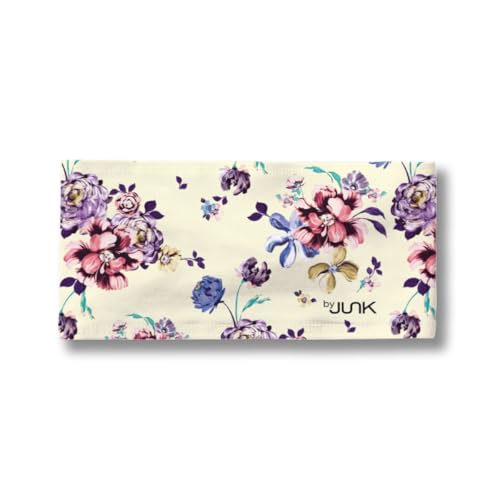 Image of JUNK Brands Big Bang Lite Floral Headband - Moisture-Wicking, Performance Fabric, Non-Slip, Sports Sweatband for Men & Women