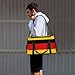 Large Travel Duffel Bag,German flag Print Men Sports Tote Gym Bag,Shoulder Weekender Handbag Overnight for Women