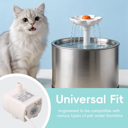 Mini bomba de agua USB para fuentes de gatos miniatura 5