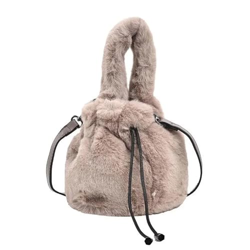 IRGVJIFR Bolso de Felpa Bolso bandolera pequeño de felpa, versátil y práctico, ideal for otoño e invierno(Color 01)