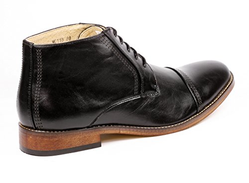 Metrocharm MC115 Men's Lace Up Cap Toe Dress Ankle Chukka Oxford Boot3