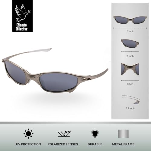 Metal Alloy Unisex Sunglasses – UV Protection for Men & Women - Polarized Green Lenses2