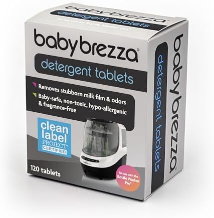 Baby Brezza Detergent Soap Tablets for Bottle Washers, 120 Tablets