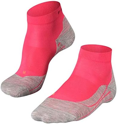 FALKE Men's RU4 Endurance Short Running Socks Cotton Vegan Black White More Colours Ankle Length Thin Lightweight Padded CushiOned Sole Breathable Quick Dry Anti-Blister 1 Pair