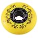 JCCHT 8-Pack 80mm, 76mm, 72mm 90A Inline Skate Wheels Indoor/Outdoor Inline Skate/Roller Skate/Hockey Blade Skating Replacement Accessories,Yellow,72mm