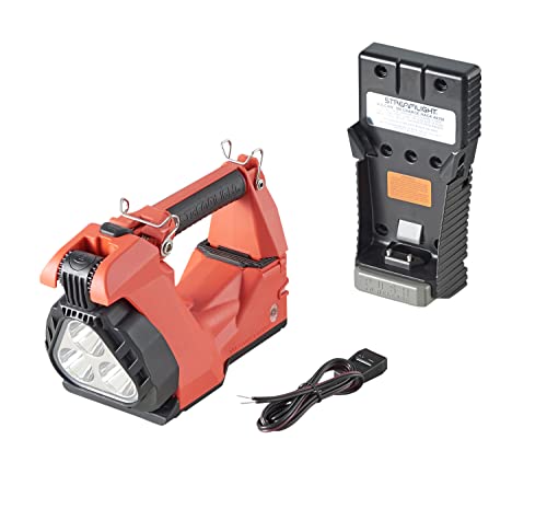Image of Streamlight 44365 Vulcan Clutch 1700-Lumen Rechargeable Multi-Function Lantern with Vehicle Mount System 12V DC, Includes Quick Release Shoulder Strap, Orange