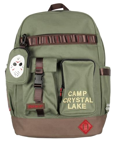 Friday the 13th Backpack Camp Crystal Lake Rugged Travel Backpack w/Padded Laptop Sleeve For Men Women4