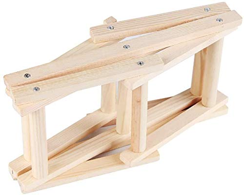 Soporte para botellas de vino plegable de madera 48x22x12.5cm miniatura 5