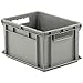 Solid Wall Stacking Cntner, 16X12X9, Gray