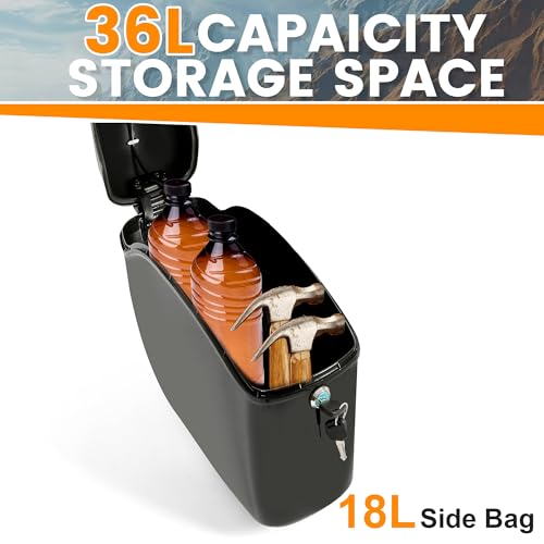 ECOTRIC Universal Motorcycle Hard Saddlebags