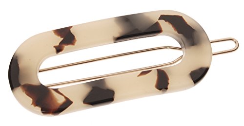 France Luxe Mini Oval on Tige Boule Barrette - Ivory Tokyo