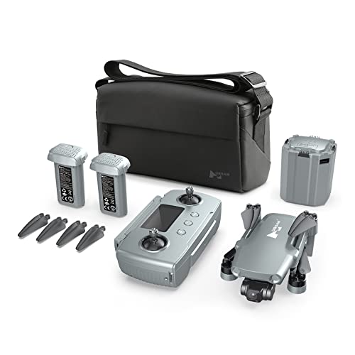 HUBSAN Zino Mini Drone 4K Camera with 3-Axis Gimbal, Ultralight Quadcopter Less Than 0.55lbs, 48MP Photos, 10KM Flight Distance, 35mins Flight Time (64GB)