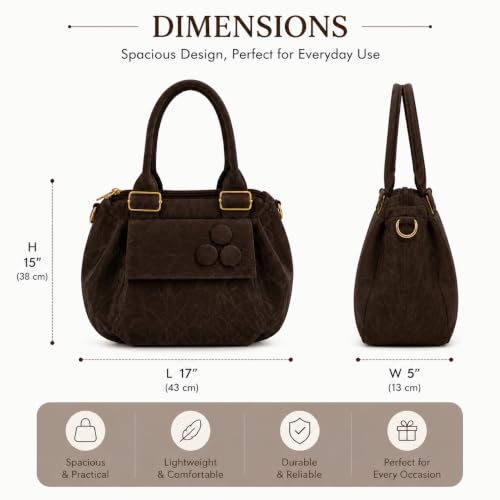 Image of Elegant Women's Handbag | Premium PU Leather Shoulder Bag with Zipper Closure | Stylish Top Handle Purse for Daily Use & Party