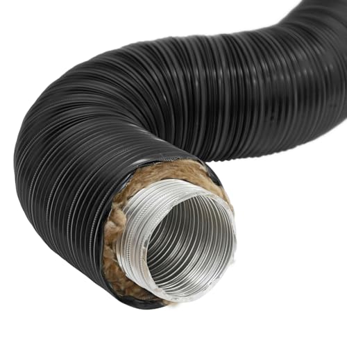 raik SH100-TFX-sw Therm Flex Aluflexrohr isoliert schwarz Ø 100 mm Länge 0,75 m, für Außenluft-Anschluss raik SH100-TFX-sw Therm Flex Aluflexrohr isoliert schwarz Ø 100 mm Länge 0,75 m, für Außenluft-Anschluss