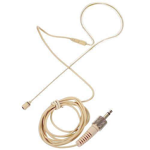 OFFSCH Headset Microphone Condenser Headworn Mic for Broadcasters Singers Tv Presenters