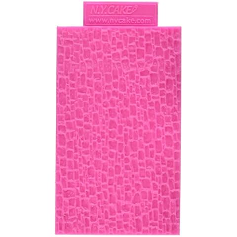 NY Cake Fondant Impression Mat, Cobblestone Design- Silicone Cover