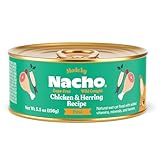 Made by Nacho Premium Wet Cat Food Grain-Free Pate Cans (Chicken and Herring - 6 Pack, 5.5 Ounce)