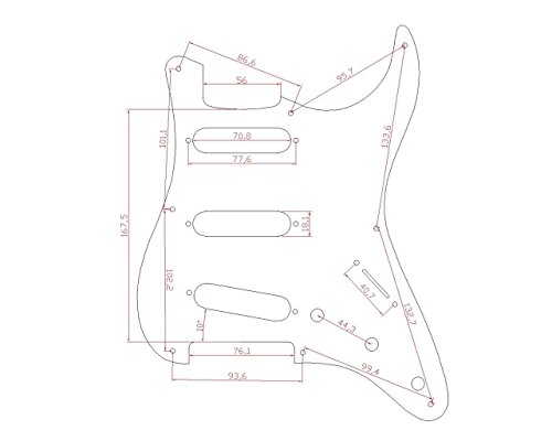 Kaish vintage 8 trou ST Strat SSS Guitare Pickguard Vert menthe pour US/Mexique Stratocaster - Les Beatles, Paul McCartney, John Lennon, RIngo Starr, George Harrison Kaish vintage 8 trou ST Strat SSS Guitare Pickguard Vert menthe pour US/Mexique Stratocaster – Image 4