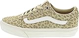 Baskets Casual pour Femme Vans Ward Léopard Beige