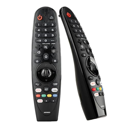 HESUNSE Replacement for LG Remote Control for Smart TV from 2019-2025, for LG Magic Remote MR25GA/MR24GA/MR23GA/MR22GA/MR21GA/MR20GA with Voice and Pointer Functions. 1-Year Warranty.