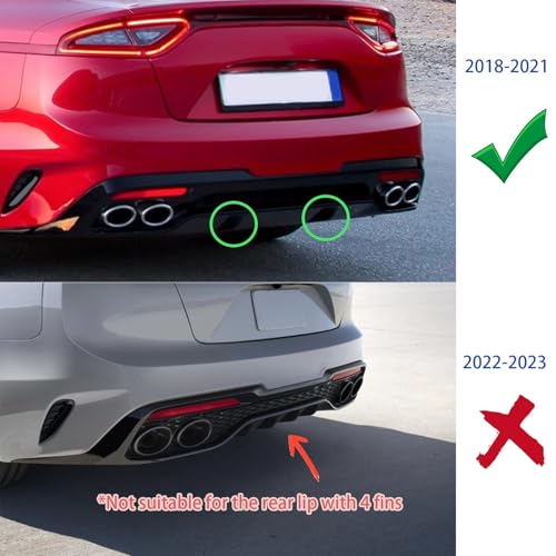 Diffuseur arrière Kia Stinger pour changer le style du pare-chocs ad - 4