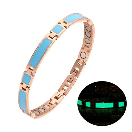 Bracelet en acier inoxydable super magnétique pour femme avec boîte cadeau élégante