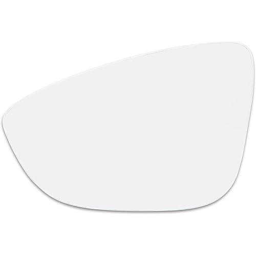 X AUTOHAUX Left Driver Side LH Mirror Glass W/Adhesive for Volkswagen CC 2009-2017 for Eos 2009-2015 2016 for Passat 2012