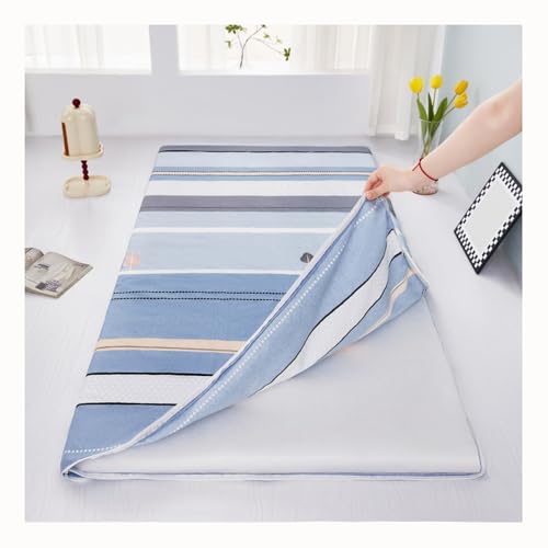 Mswborml Estampado Funda Futon Tatami Con Cremallera, Japones Funda De Colchón, Antideslizante Funda Protectora De Colchones, Engrosado Cubierta De Colchón Del Futón Del Tatami,C,90x190cm 35x75in