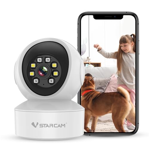 VSTARCAM Innenbereich Dual Kameras 2K QHD mit 5X Zoom, Innenkamera für Haustiere, Baby-Monitor-kompatibel, Zwei-Wege-Audio, Auto-Tracking, Bewegungserkennung, Cloud & SD-Karten-Speicher VSTARCAM Innenbereich Dual Kameras 2K QHD mit 5X Zoom, Innenkamera für Haustiere, Baby-Monitor-kompatibel, Zwei-Wege-Audio, Auto-Tracking, Bewegungserkennung, Cloud & SD-Karten-Speicher